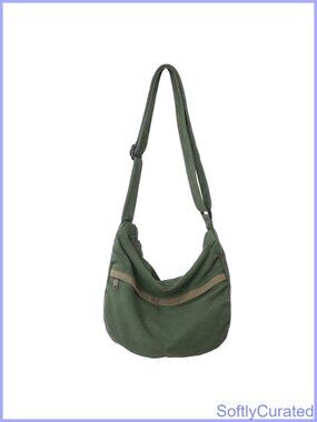 PRAGARI Canvas Hobo Crossbody Messenger Bag Shoulder Tote Handbag Travel Work